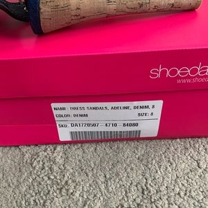 Shoe Dazzle Shoes - Blue jean strappy heels Shoe Dazzle Shoes - Blue jean strappy heels